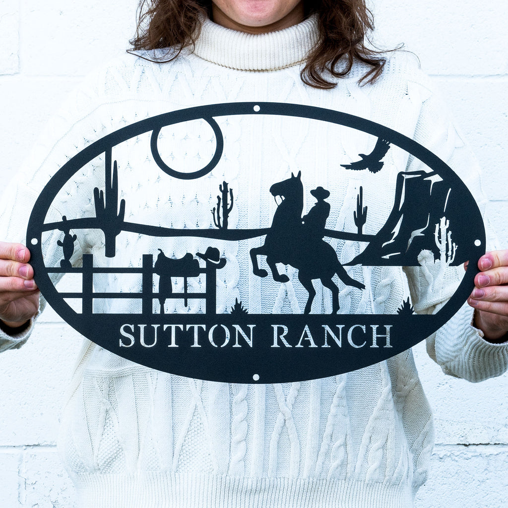 Ranch Oval Monogram
