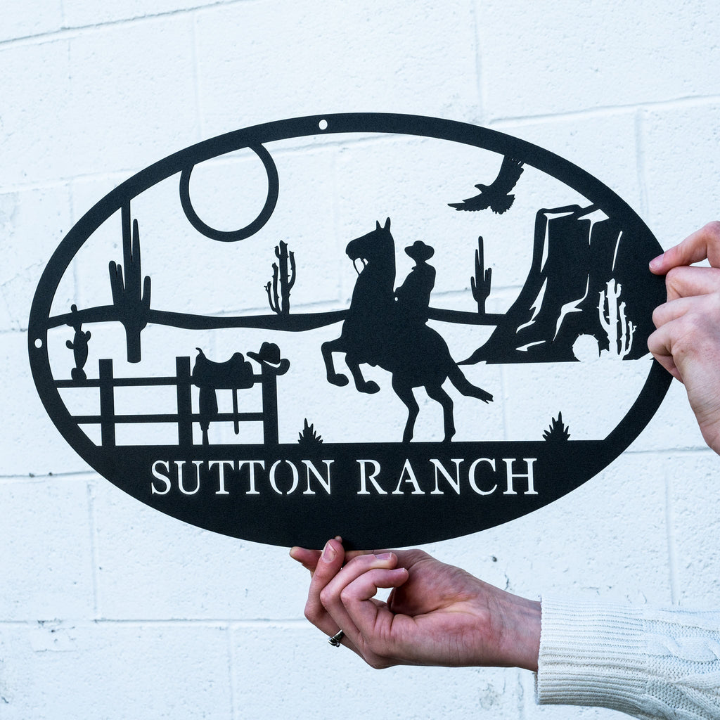 Ranch Oval Monogram