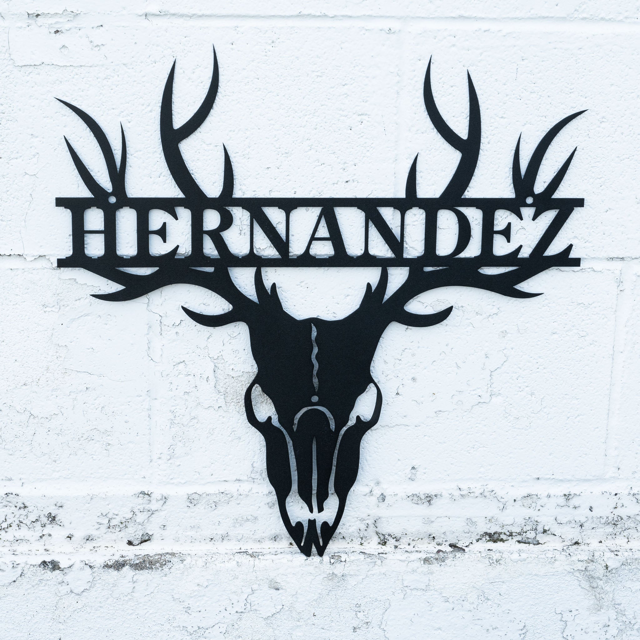 Deer Skull Antler Monogram