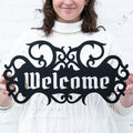 Gothic Welcome Doorplate
