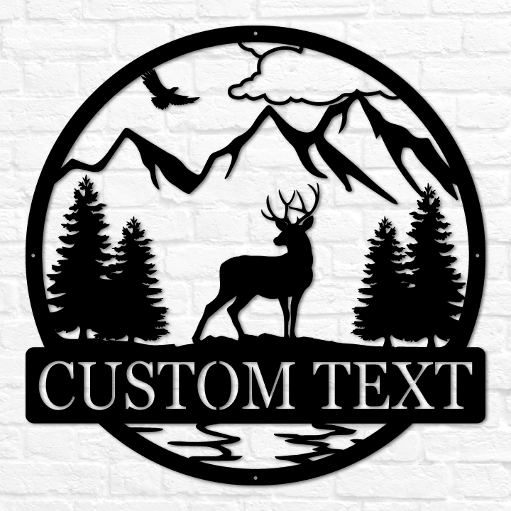 Deer Buck Outdoor Monogram