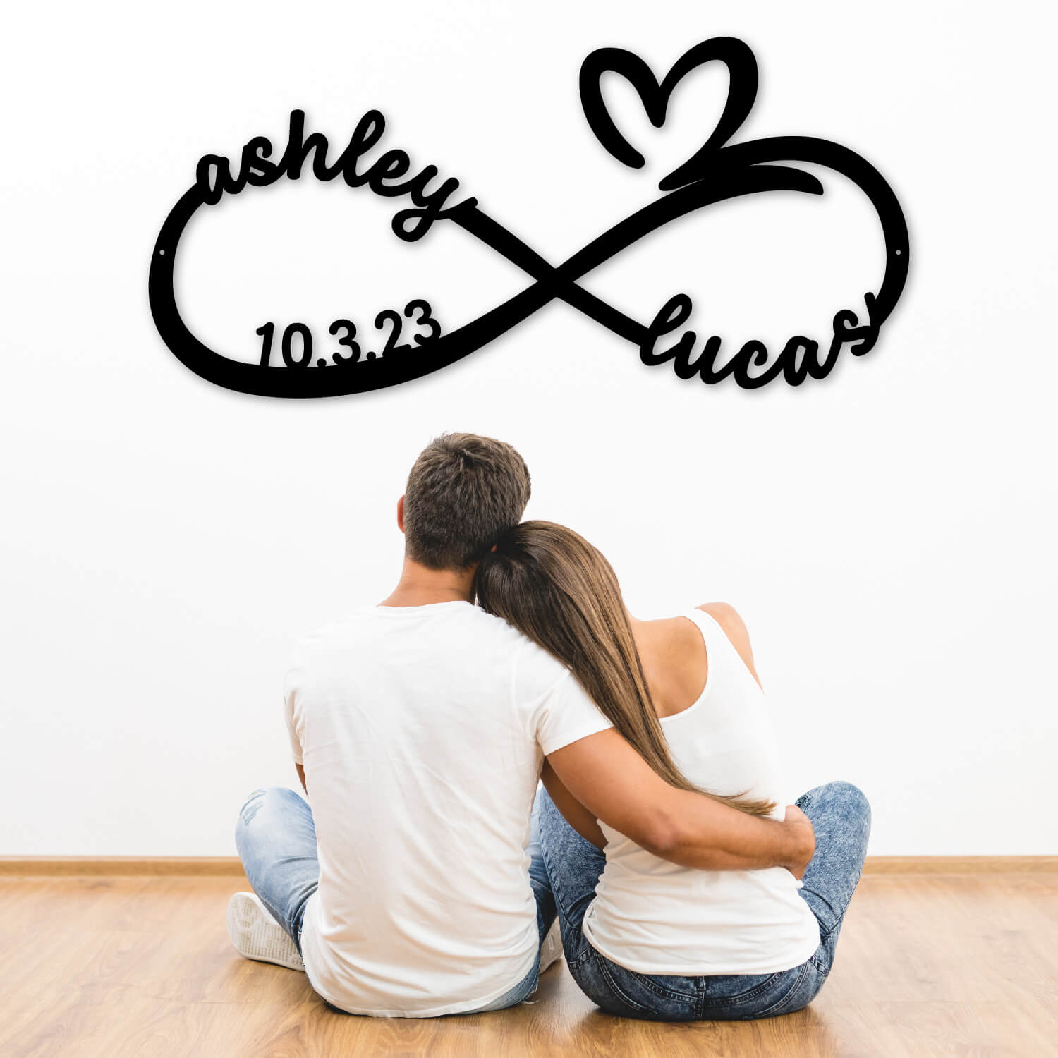 Infinity Heart Right Monogram