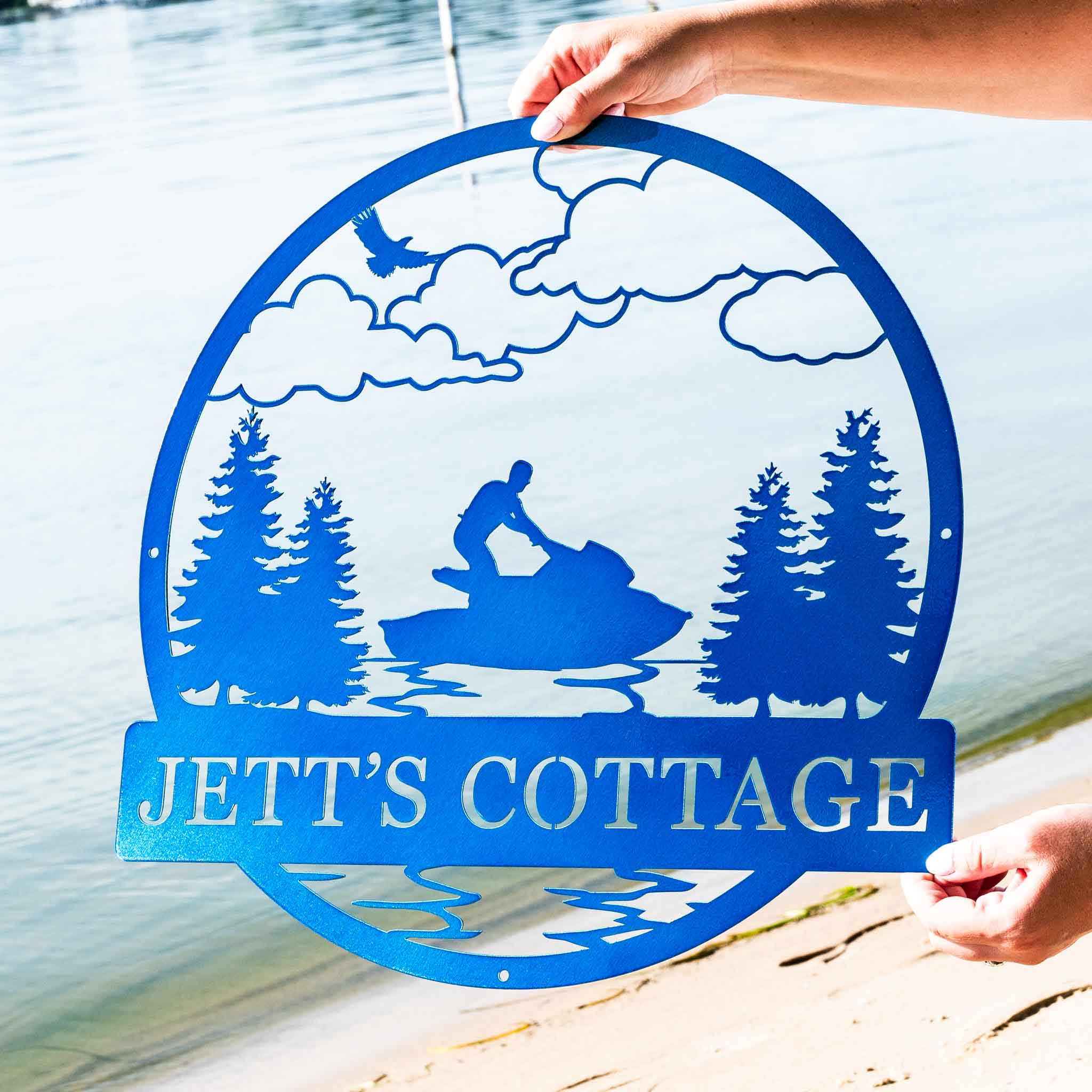 Jet Ski Outdoor Monogram