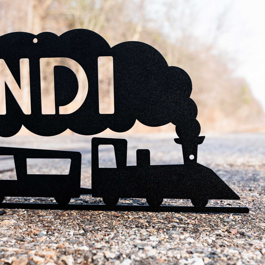 Train Name Sign