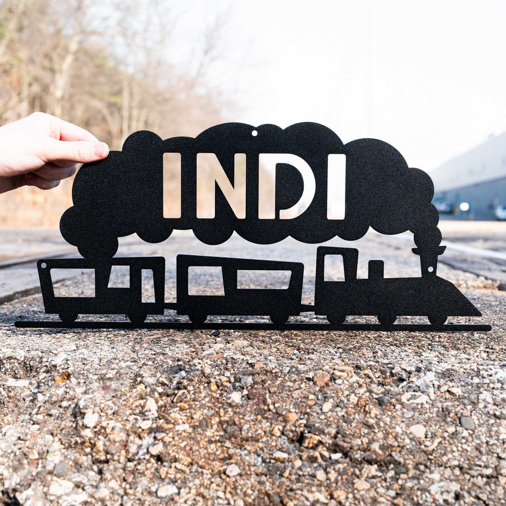 Train Name Sign