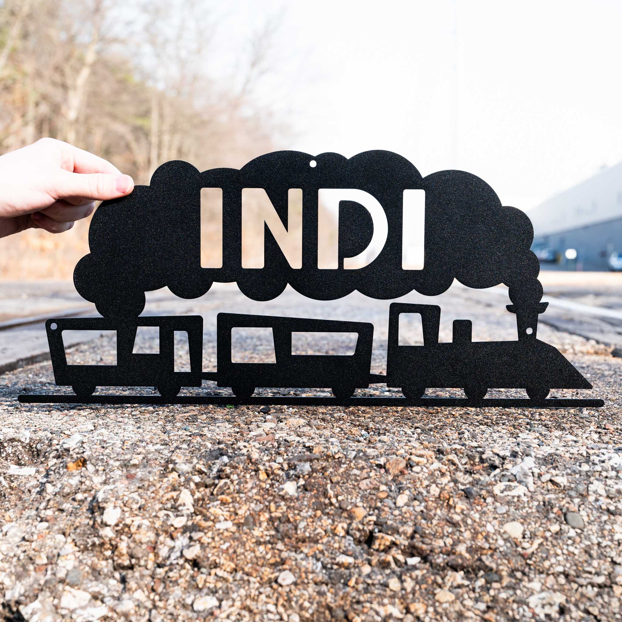 Train Name Sign