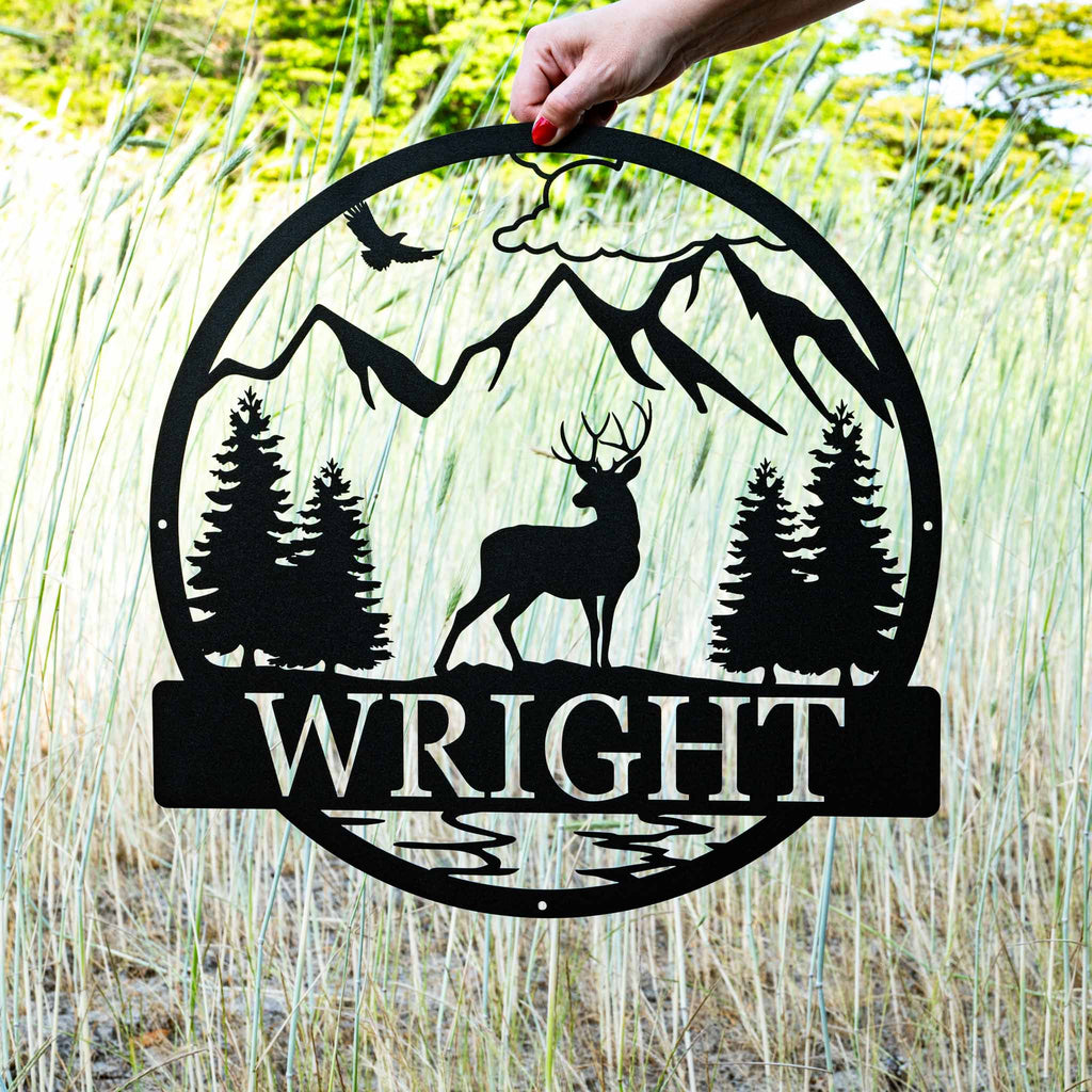 Deer Buck Outdoor Monogram