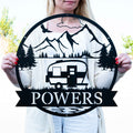 Retro Camper Outdoor Monogram