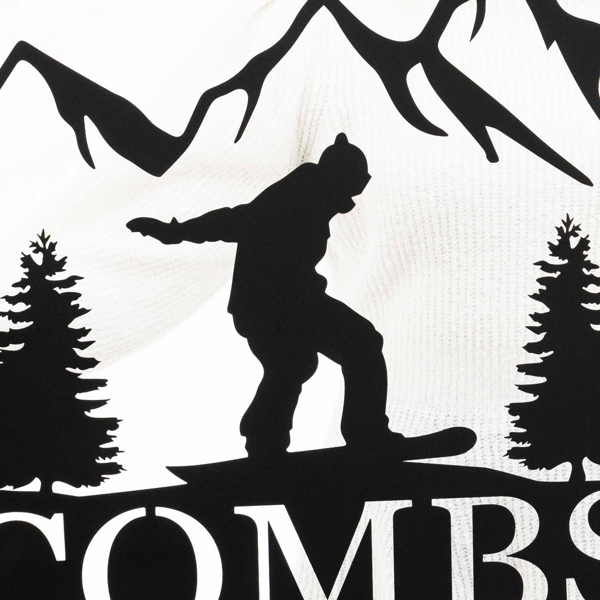 Snowboarding Outdoor Monogram