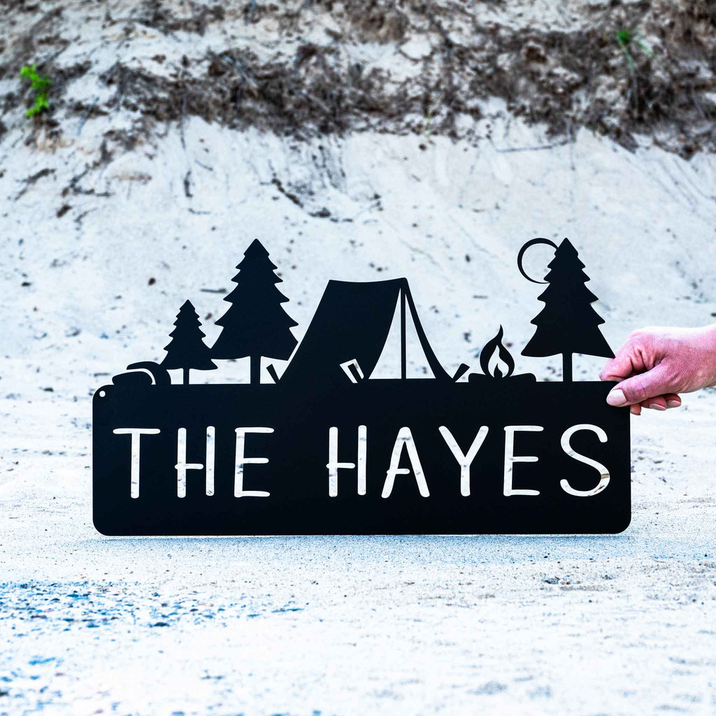 Tent Monogram Plaque