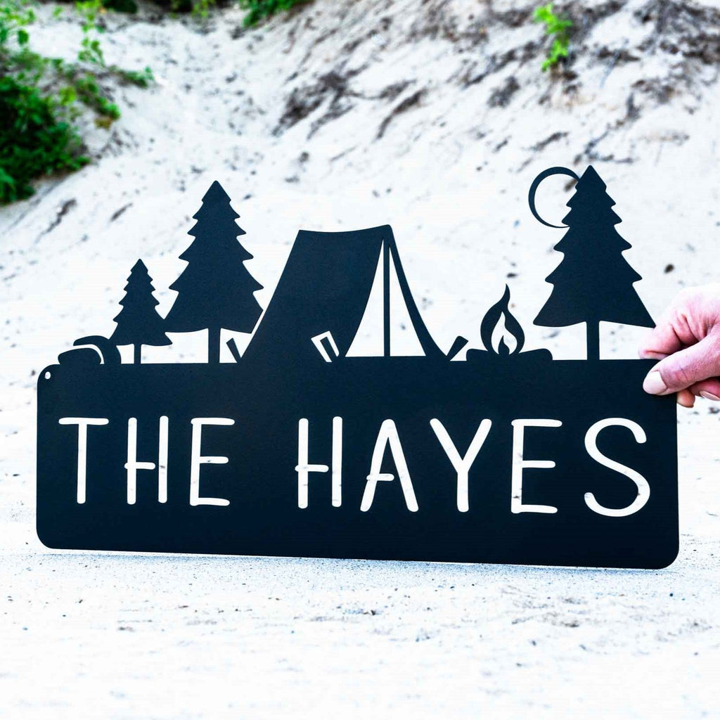 Tent Monogram Plaque